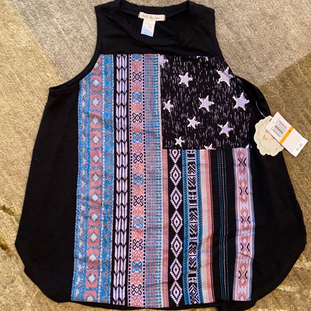 ~Belle du Jour~ Sleeveless American Flag Top
